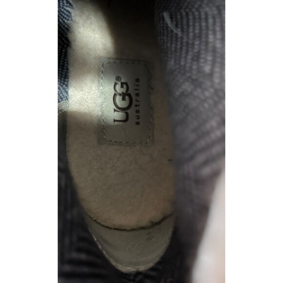 Ugg Zea Wedge Boots Women's 9 Brown Waterproof Suede Shearling - Picture 9 of 11